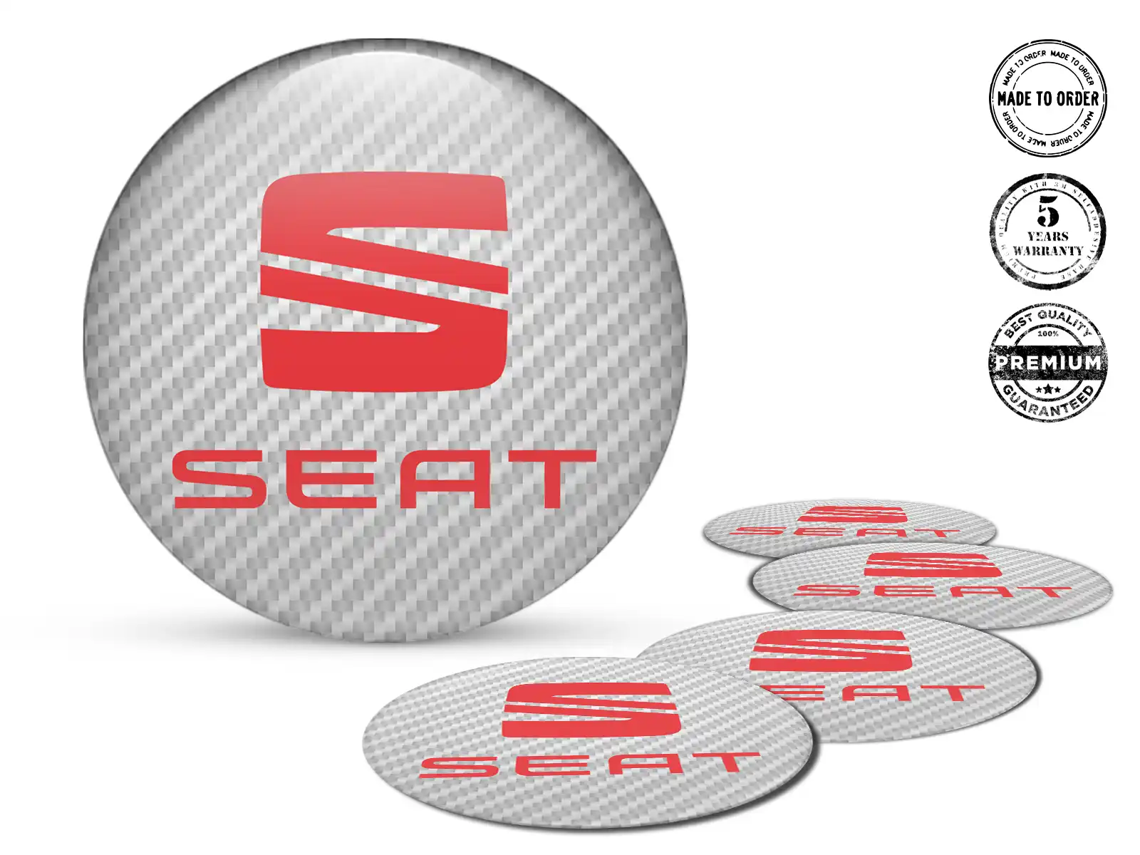 Seat Aufkleber Dome Stil Individuelle Rennsportembleme
